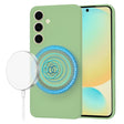 Husa de protectie Techsuit SoftFlex MagSafe compatibil cu Samsung Galaxy S24 FE, Verde Menta