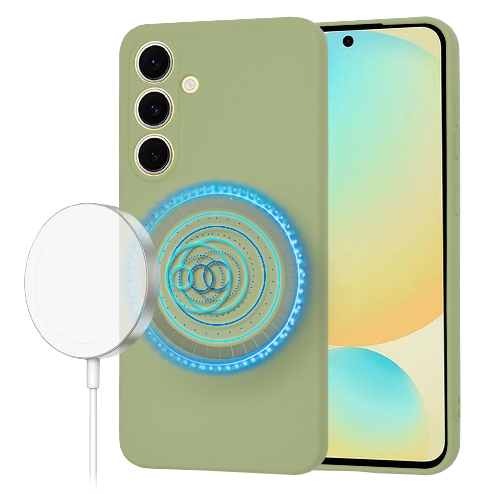 Husa de protectie Techsuit SoftFlex MagSafe compatibil cu Samsung Galaxy S24 FE, Matcha