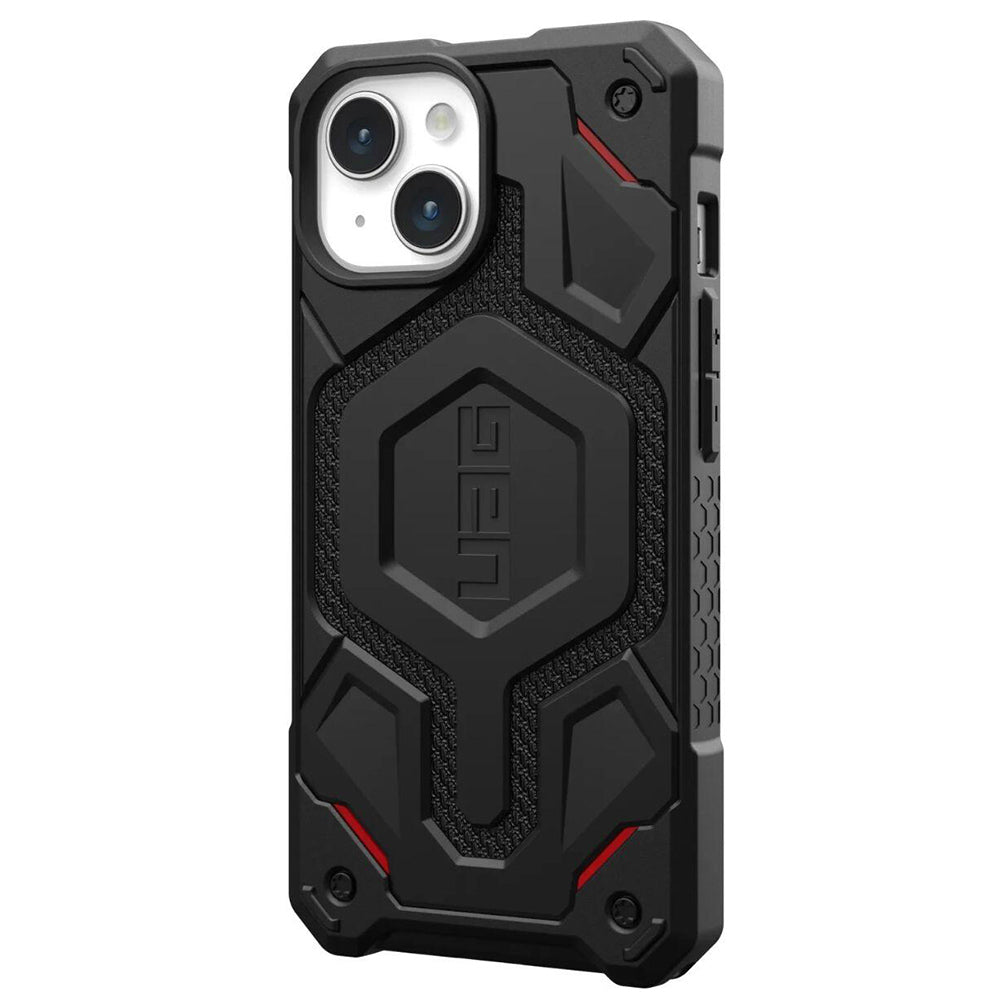 Husa de protectie UAG Monarch Pro MagSafe compatibil cu iPhone 15 Plus, Kevlar Black