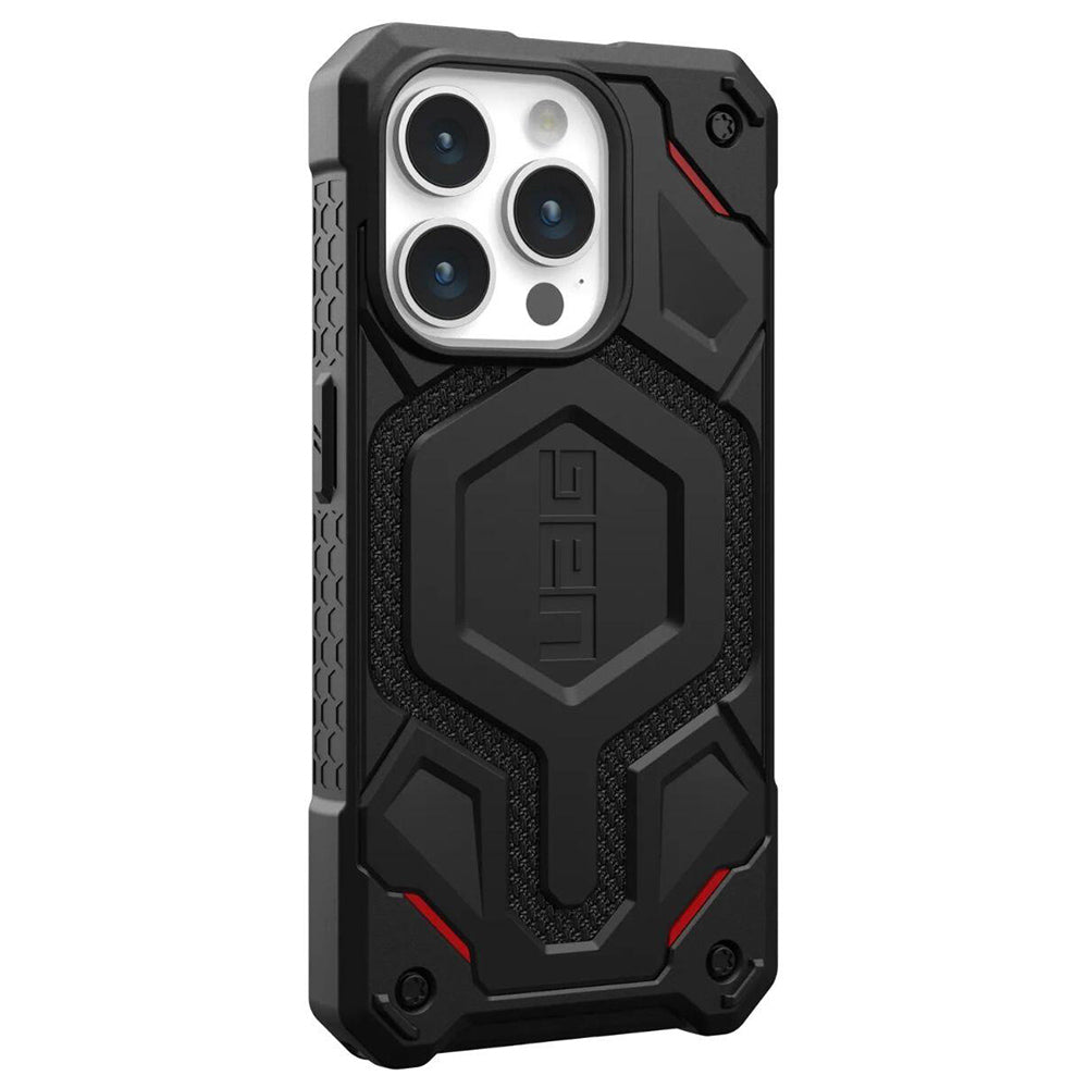 Husa de protectie UAG Monarch Pro MagSafe compatibil cu iPhone 15 Pro, Kevlar Black