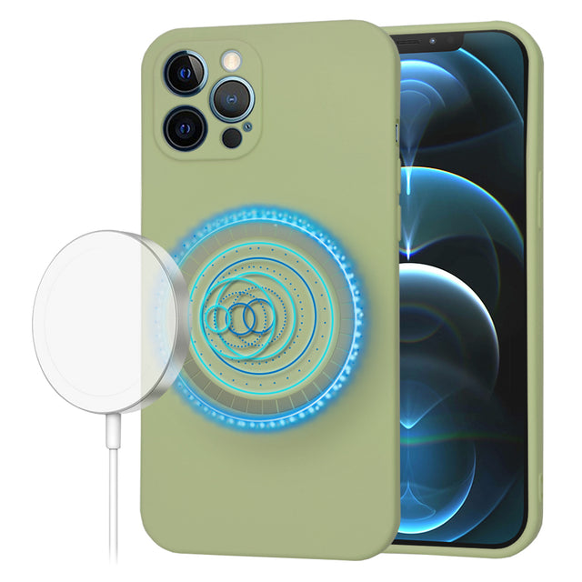 Husa de protectie Techsuit SoftFlex MagSafe compatibil cu iPhone 12 Pro Max, Matcha