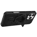 Husa de protectie UAG Monarch Pro MagSafe Bundle compatibil cu iPhone 16 Pro Max, Carbon Fiber / Black Stand