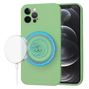 Husa de protectie Techsuit SoftFlex MagSafe compatibil cu iPhone 12 Pro, Verde Menta