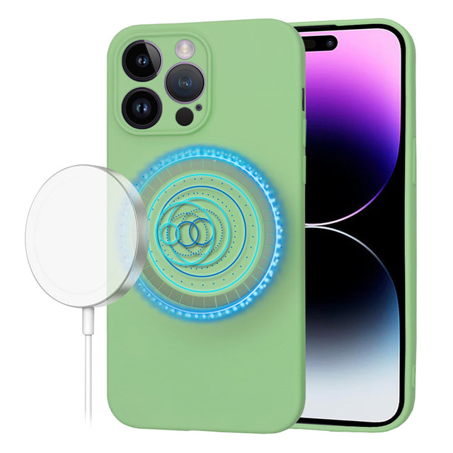 Husa de protectie Techsuit SoftFlex MagSafe compatibil cu iPhone 14 Pro Max, Verde Menta