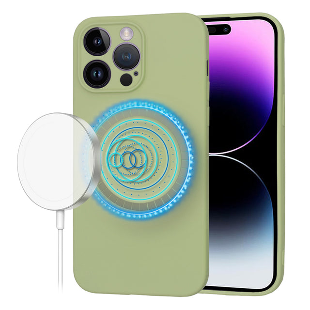 Husa de protectie Techsuit SoftFlex MagSafe compatibil cu iPhone 14 Pro Max, Matcha