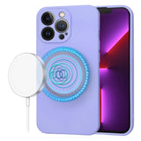 Husa de protectie Techsuit SoftFlex MagSafe compatibil cu iPhone 13 Pro, Mov Deschis