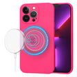Husa de protectie Techsuit SoftFlex MagSafe compatibil cu iPhone 13 Pro, Roz Intens