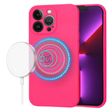 Husa de protectie Techsuit SoftFlex MagSafe compatibil cu iPhone 13 Pro, Roz Intens