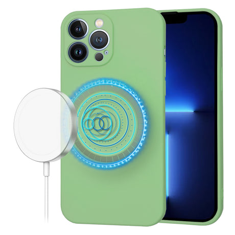 Husa de protectie Techsuit SoftFlex MagSafe compatibil cu iPhone 13 Pro Max, Verde Menta