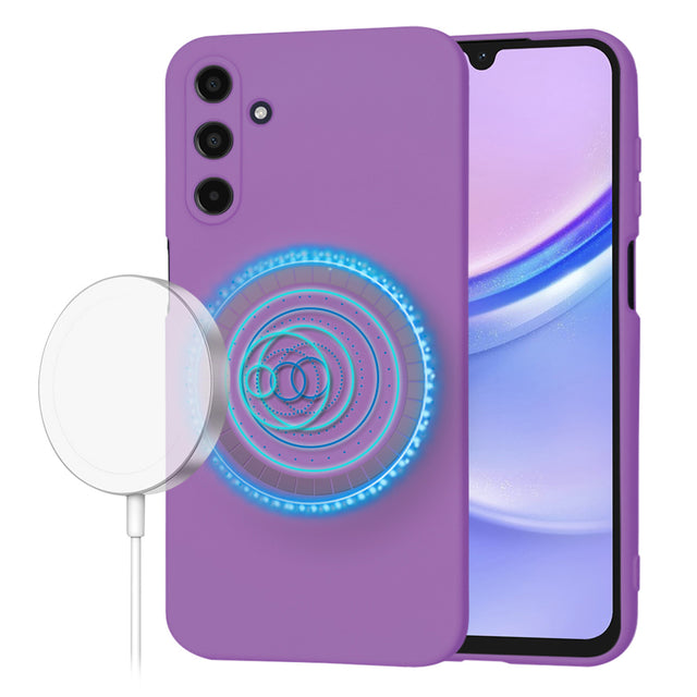 Husa de protectie Techsuit SoftFlex MagSafe compatibil cu Samsung Galaxy A15 4G / A15 5G, Mov