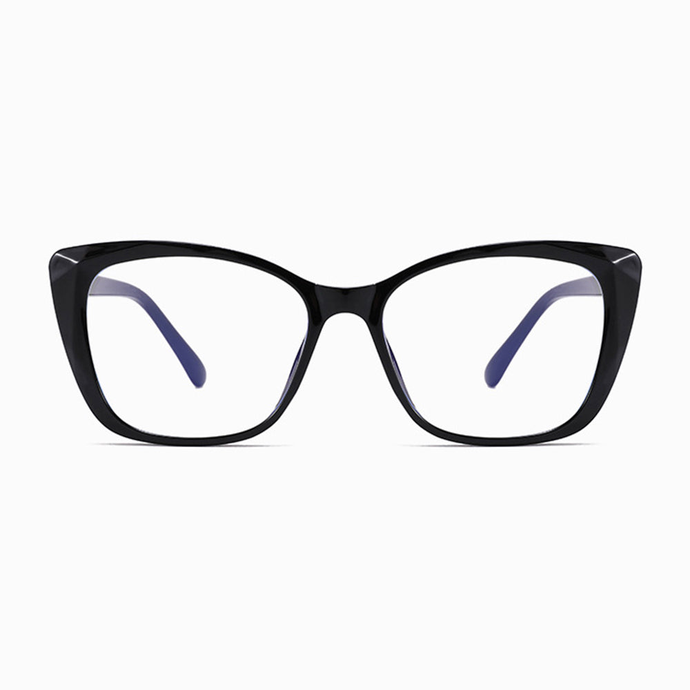 Techsuit Anti-Blue Light Glasses Reflex PC (PC28016-C1), Cat Eye, Negru