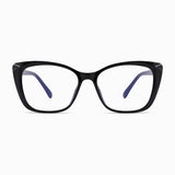 Techsuit Anti-Blue Light Glasses Reflex PC (PC28016-C1), Cat Eye, Negru