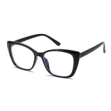 Techsuit Anti-Blue Light Glasses Reflex PC (PC28016-C1), Cat Eye, Negru