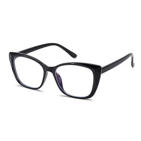 Techsuit Anti-Blue Light Glasses Reflex PC (PC28016-C1), Cat Eye, Negru