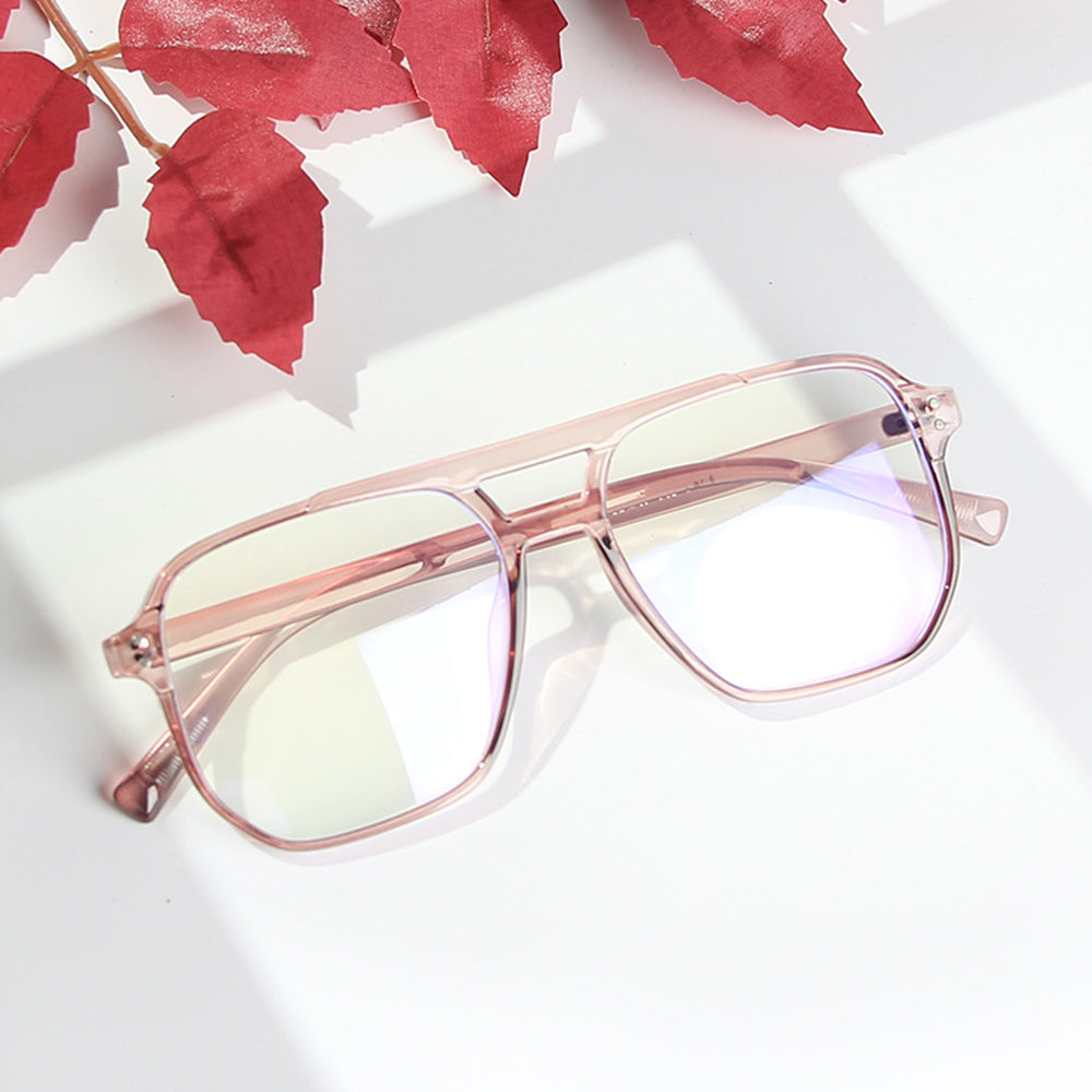 Techsuit Anti-Blue Light Glasses Reflex PC (PC28014-C4), Square, Roz
