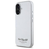 Husa de protectie Karl Lagerfeld Hardcase Leather Hotel (KLHCP16SPGWCMKHG) compatibil cu iPhone 16, Gri Rsg