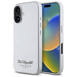 Husa de protectie Karl Lagerfeld Hardcase Leather Hotel (KLHCP16SPGWCMKHG) compatibil cu iPhone 16, Gri Rsg