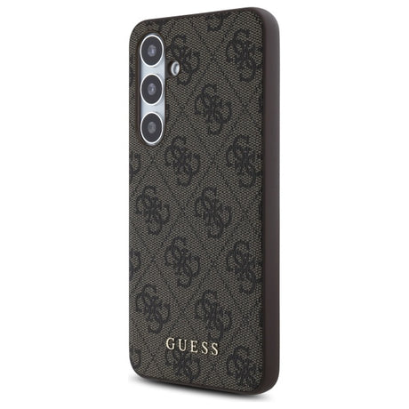 Husa de protectie Guess Hardcase 4G Classic (GUHCS24FEG4GFBR) compatibil cu Samsung Galaxy S24 FE, Maro