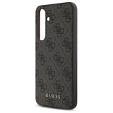 Husa de protectie Guess Hardcase 4G Classic (GUHCS24FEG4GFBR) compatibil cu Samsung Galaxy S24 FE, Maro