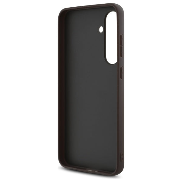 Husa de protectie Guess Hardcase 4G Classic (GUHCS24FEG4GFBR) compatibil cu Samsung Galaxy S24 FE, Maro