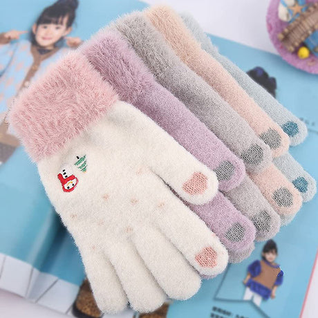 Techsuit Gloves (ST0011), from Mink Fur, Size 21cm, Roz
