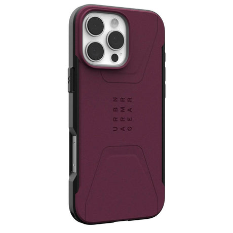 Husa de protectie UAG Civilian MagSafe compatibil cu iPhone 16 Pro Max, Bordo