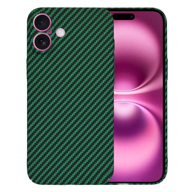 Husa de protectie Techsuit Carbonite FiberShell compatibil cu iPhone 16 Plus, Verde
