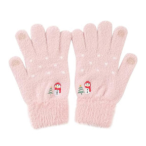 Techsuit Gloves (ST0011), from Mink Fur, Size 21cm, Roz