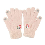 Techsuit Gloves (ST0011), from Mink Fur, Size 21cm, Bej