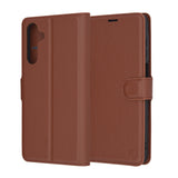 Husa de protectie Techsuit Leather Folio compatibil cu Samsung Galaxy A16 4G / A16 5G, Maro