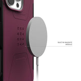 Husa de protectie UAG Civilian MagSafe compatibil cu iPhone 16 Pro Max, Bordo