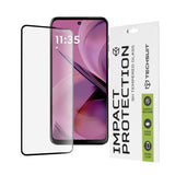 Folie de protectie Techsuit 111D Full Cover / Full Glue Glass compatibil cu Motorola Moto G55, Negru