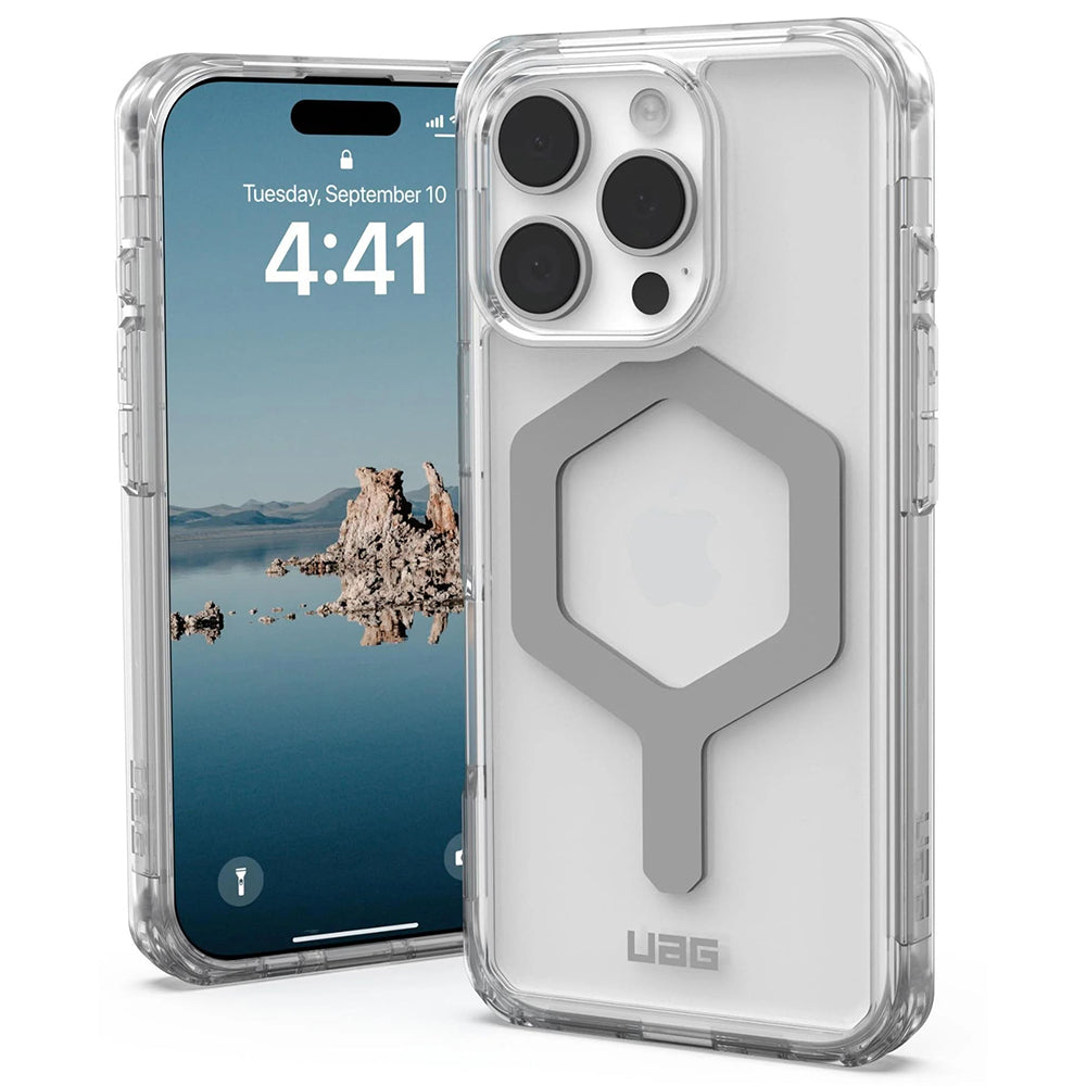 Husa de protectie UAG Plyo MagSafe compatibil cu iPhone 16 Pro, Ice Silver