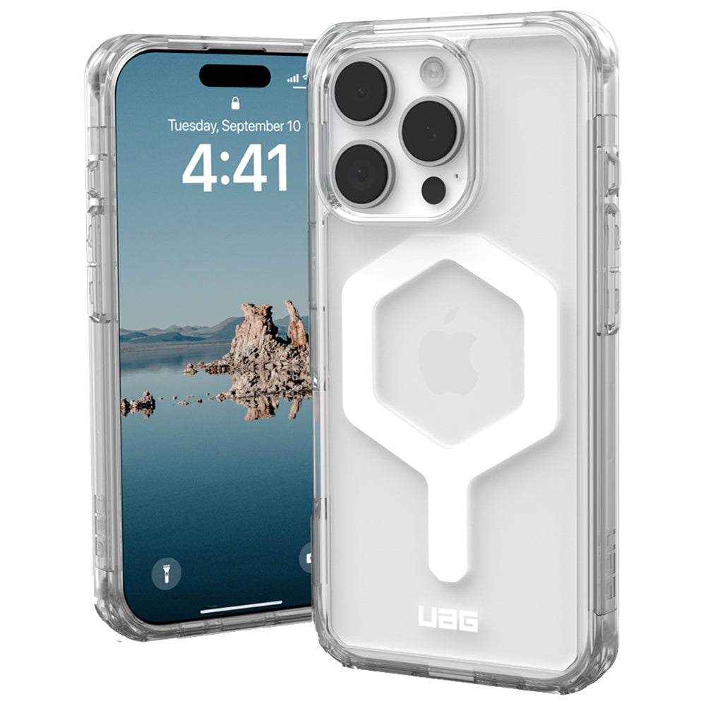 Husa de protectie UAG Plyo MagSafe compatibil cu iPhone 16 Pro, Ice White