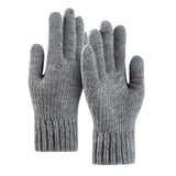 Techsuit Gloves (ST0012), from Alpaca Wool, Size 22cm, Gri Deschis