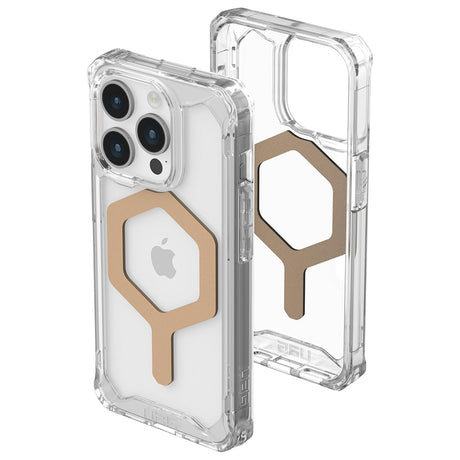 Husa de protectie UAG Plyo MagSafe compatibil cu iPhone 15 Pro Max, Ice Gold