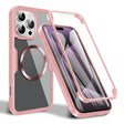 Folie de protectie Techsuit ColorVerse 360 MagSafe Series + compatibil cu iPhone 16 Pro Max, Roz