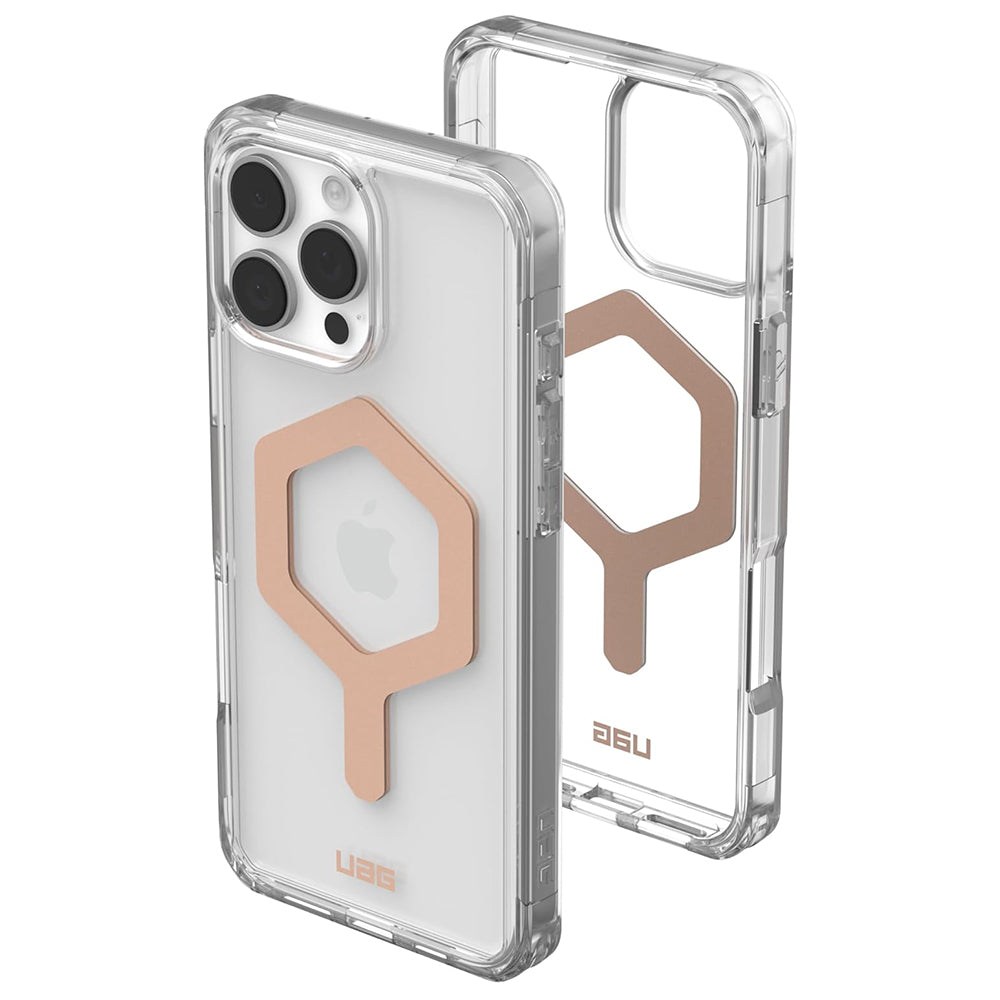 Husa de protectie UAG Plyo MagSafe compatibil cu iPhone 16 Pro Max, Ice Rose Gold