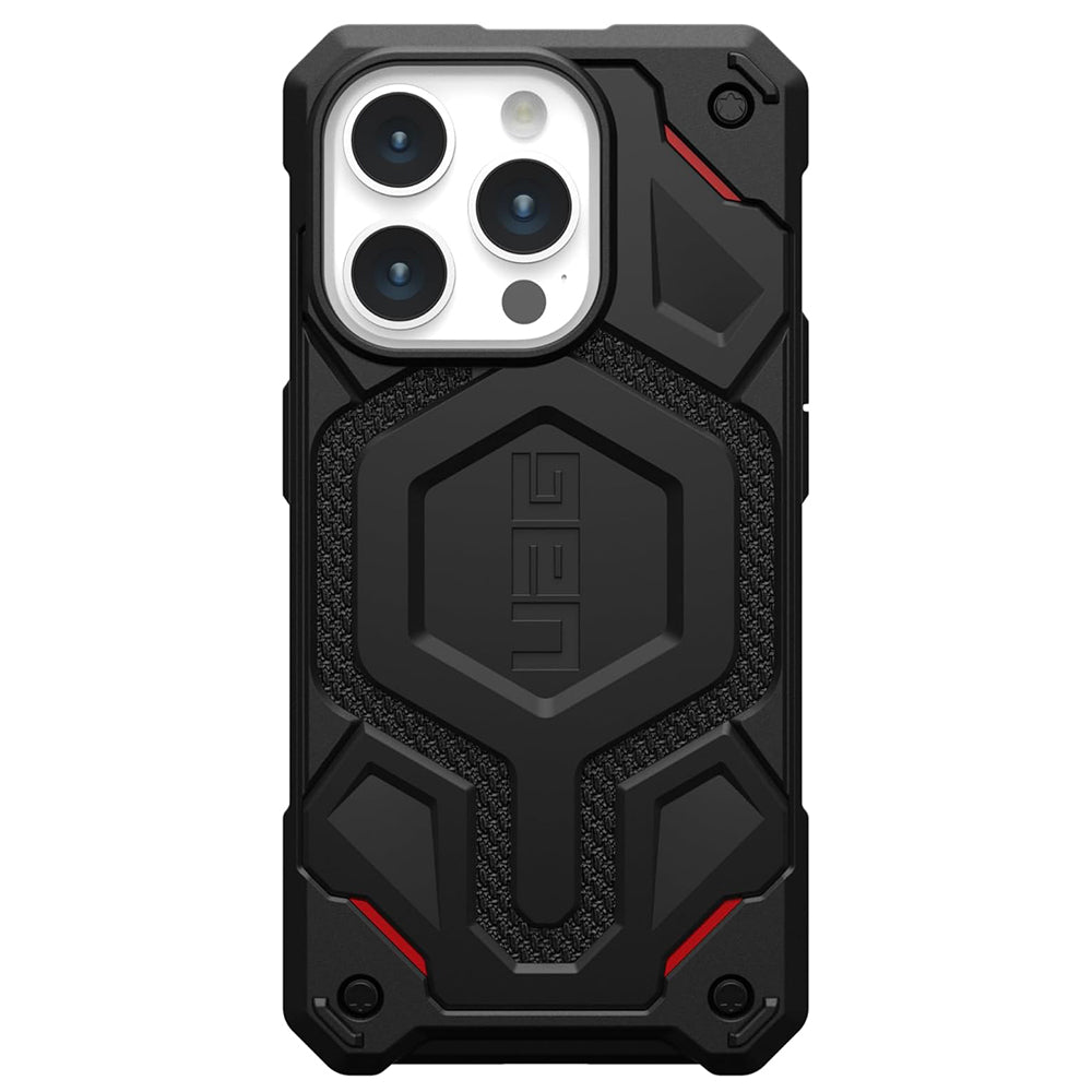 Husa de protectie UAG Monarch Pro MagSafe compatibil cu iPhone 15 Pro, Kevlar Black