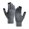 Iwarm Gloves (ST0018), Premium Wool, with Non-slip Details, Size 23cm, Gri