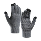 Iwarm Gloves (ST0018), Premium Wool, with Non-slip Details, Size 23cm, Gri