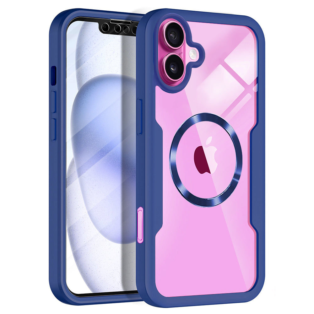 Folie de protectie Techsuit ColorVerse 360 MagSafe Series + compatibil cu iPhone 16 Plus, Albastru