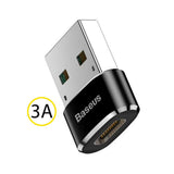 Adaptor Baseus OTG (CAAOTG-01), Type-C la USB, Negru