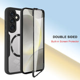 Folie de protectie Techsuit ColorVerse 360 Series + compatibil cu Samsung Galaxy S24 FE, Negru