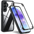 Folie de protectie Techsuit ColorVerse 360 Series + compatibil cu Samsung Galaxy S24 FE, Negru