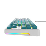 Tastatura/Mouse Havit Gaming Keyboard (KB901L), USB-C, with RGB Lights, 1.8m, 200mA, Alb / Green