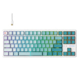 Tastatura/Mouse Havit Gaming Keyboard (KB901L), USB-C, with RGB Lights, 1.8m, 200mA, Alb / Green