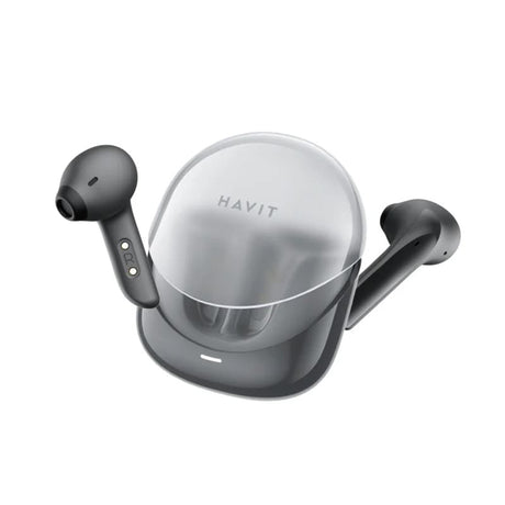 Casti Havit Modern Buds (TW974), for Gaming, with Microphone, Bluetooth 5.3, TWS, ENC, USB-C, 400mAh, Negru