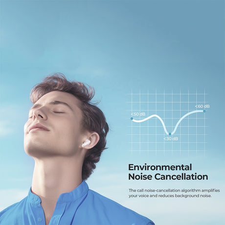 Casti Havit (TW982), Bluetooth 5.4, with Microphone, TWS, ENC, Type-C, 400mAh, Verde