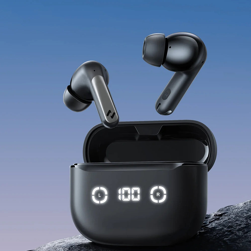 Casti Havit (TW984), Bluetooth 5.4, ANC, Digital Display, True Wireless, Type-C, 420mAh, Havit Life App, Negru